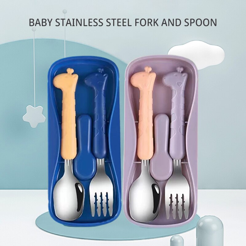 Baby Food Utensil - Vaisselle pour enfants, 2 pièces, couteau