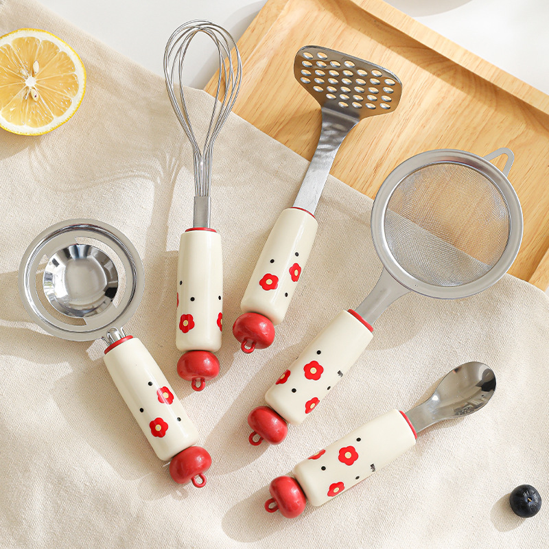 Baby Food Masher - Ensemble de cuisine vibrant pour la