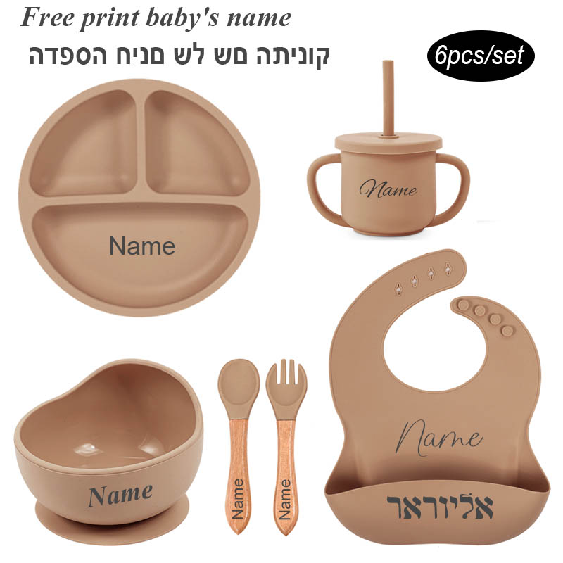 Baby Food Utensil - Ensemble d'alimentation pour bébé, 6 pièces,