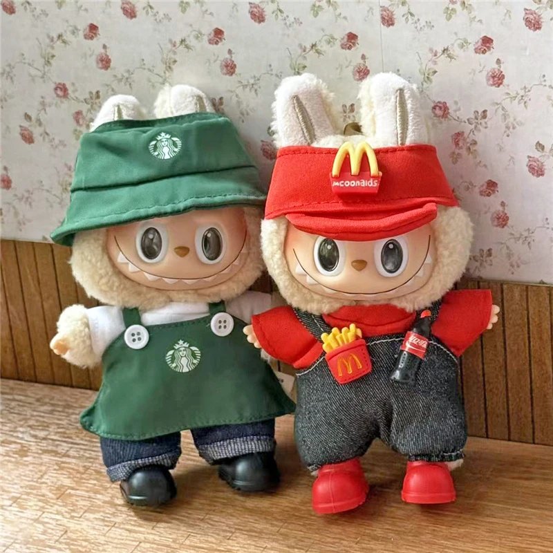 Baby Food Doll - Vêtements de travail pour poupée Labubu,