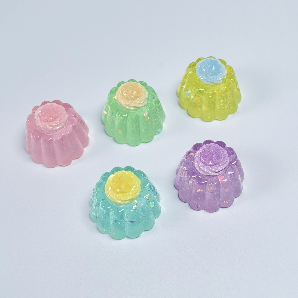 Baby Food Doll - Miniature Gâteau Crème Pailleté en Résine,