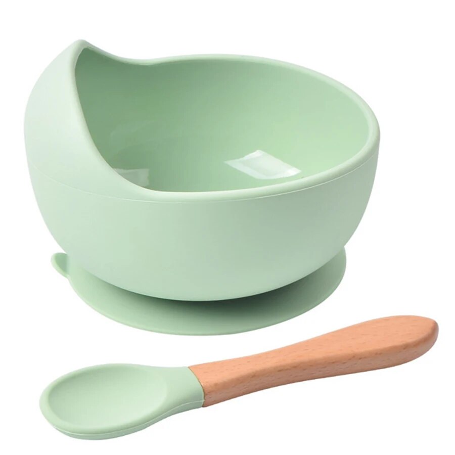 Baby Food Diet - Filles d'alimentation en silicone Spill-Verde pour