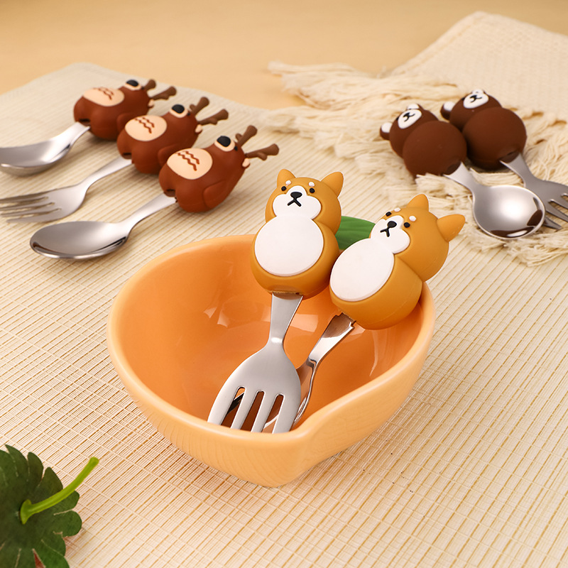 Baby Food Knife Set - Ensemble cuillère et fourchette pour enfants
