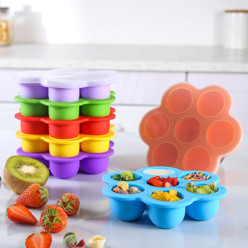 Baby Food Freezer Tray - Moule de congélation réutilisable en silicone