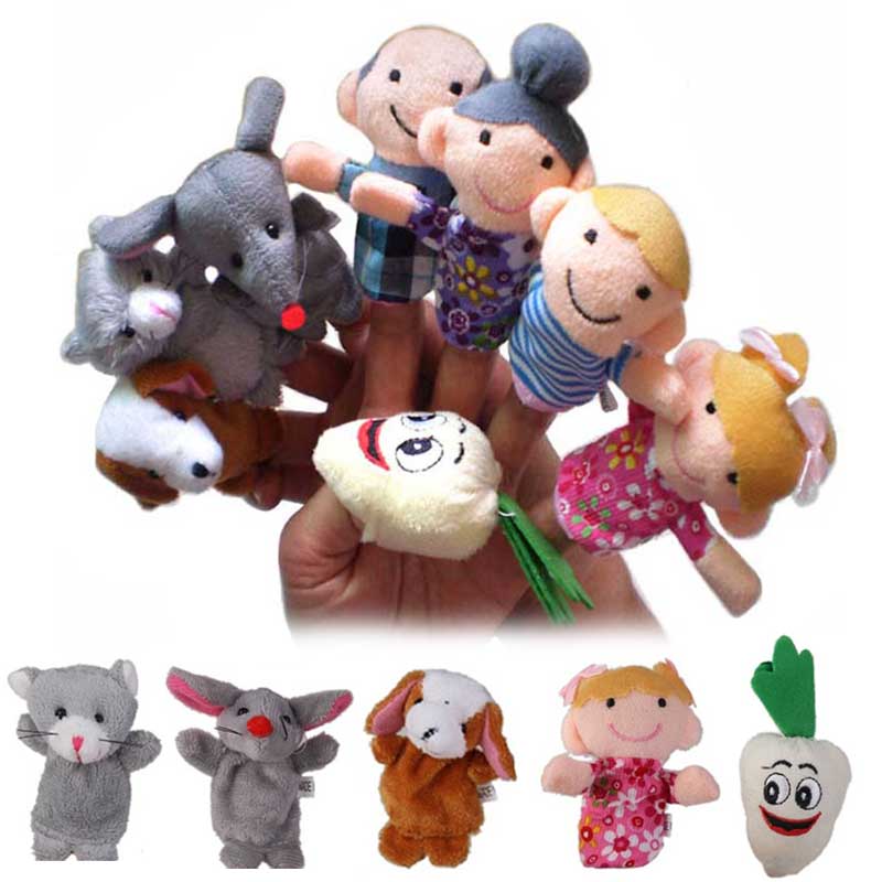 Baby Food Doll - 8 pièces KidsToy animaux marionnettes à