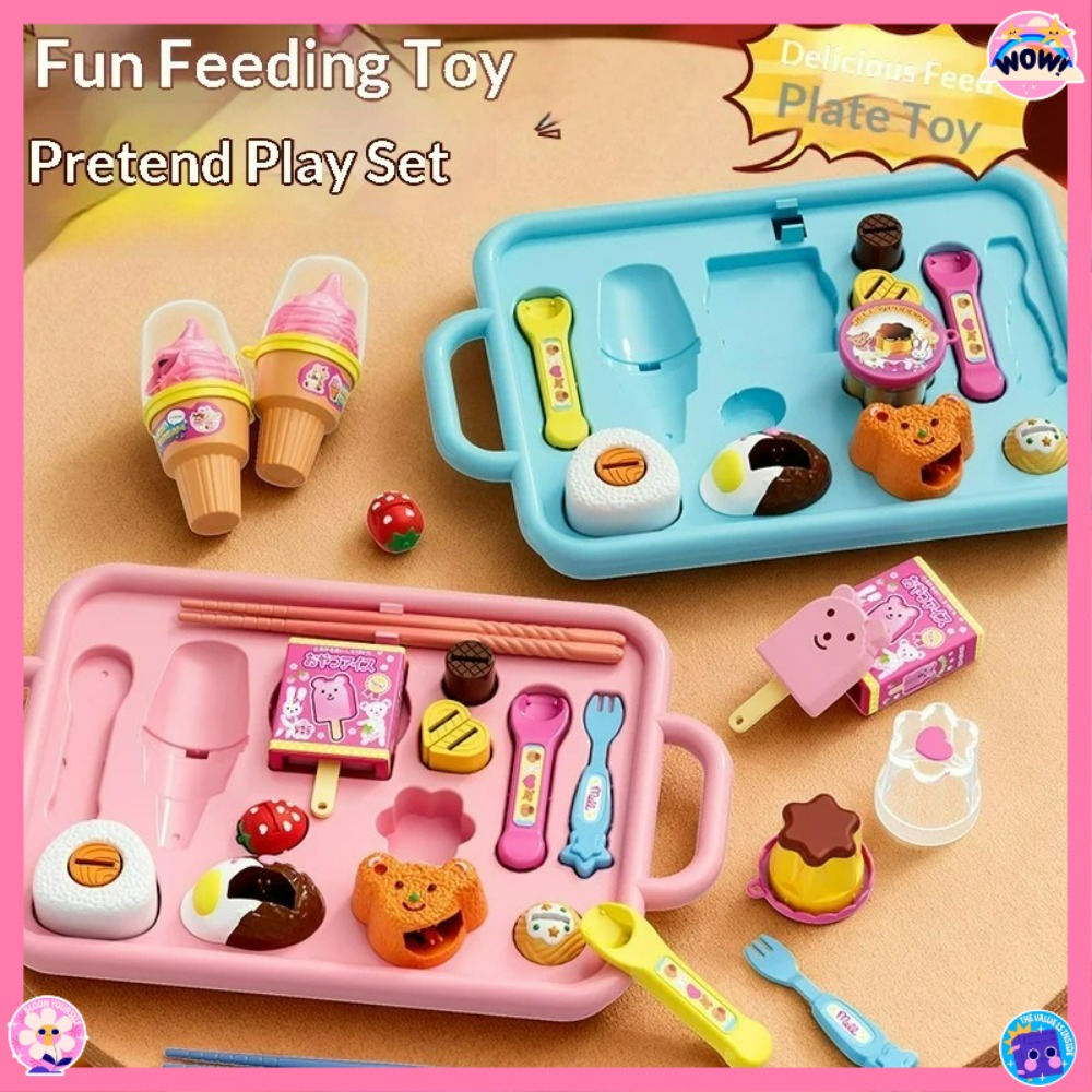 Baby Food Doll - Jouet de pouding d'alimentation avec plateau,