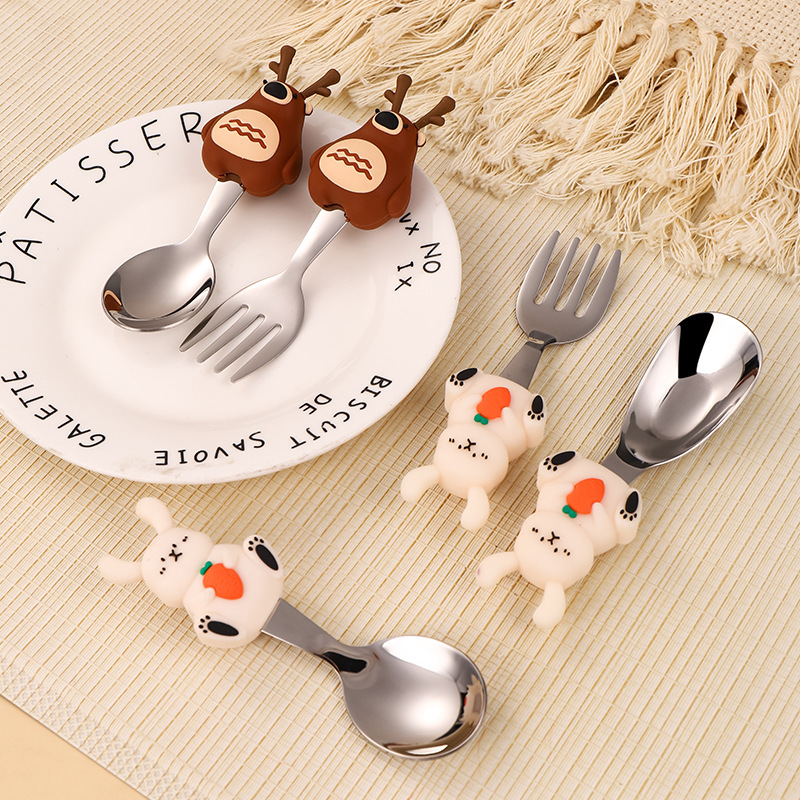 Ensemble cuillère et fourchett - Baby Food Knife Set avis et prix