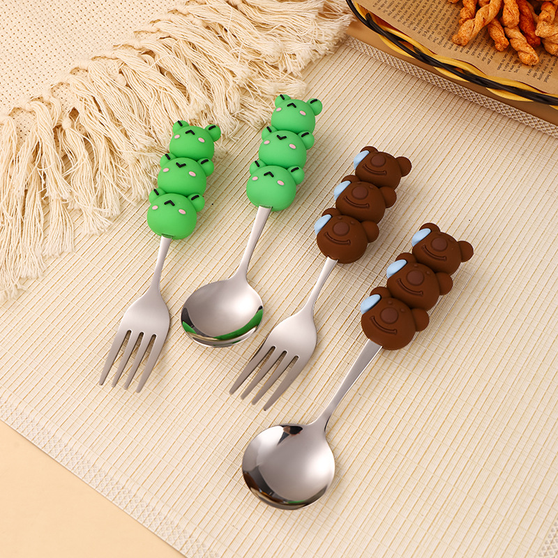 Ensemble cuillère et fourchett - Baby Food Knife Set avis et prix