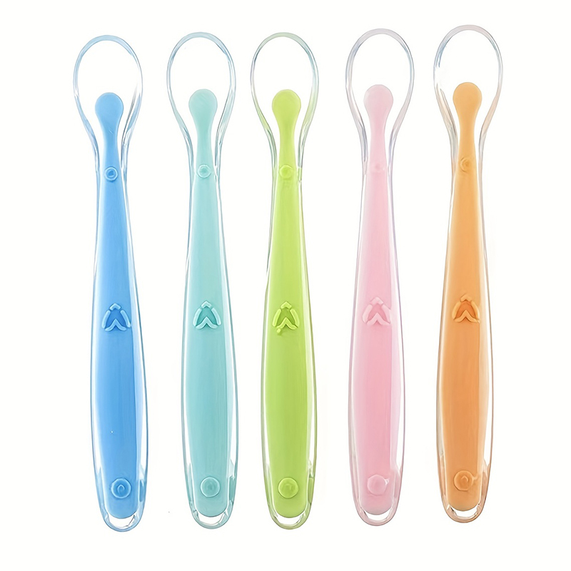 Cuillère en silicone à pointe  - Baby Food Utensil avis et prix