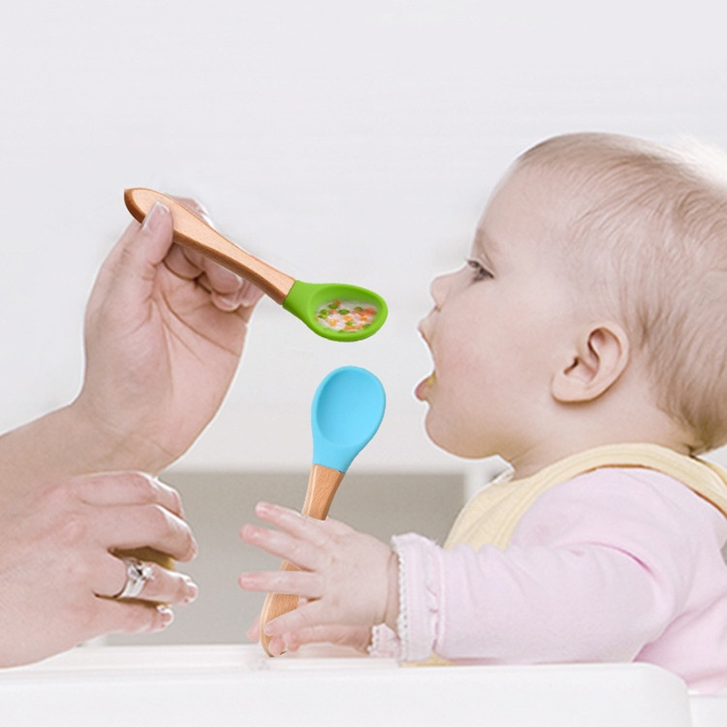 Cuillère fourchette en Silicon - Baby Food Utensil avis et prix