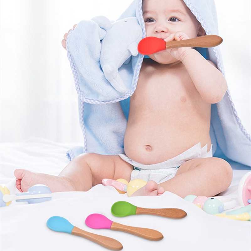 Cuillère fourchette en Silicon - Baby Food Utensil avis et prix