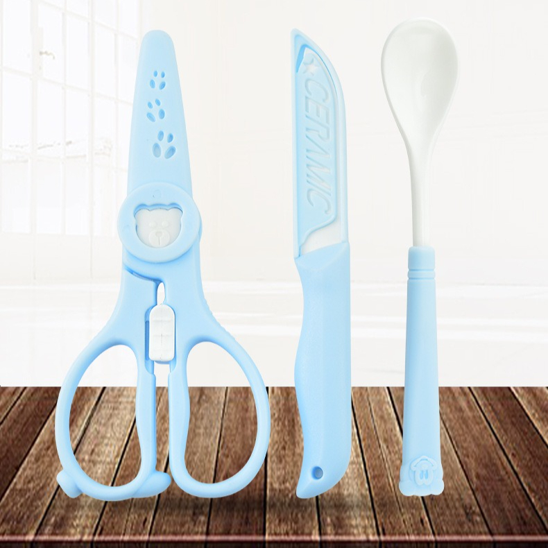 Ensemble de trois ustensiles e - Baby Food Knife Set avis et prix